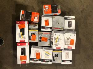 lot 6 image: Lot of Assorted Digital Door Locks and Handles Various Models and Conditions Customer Returns See Pictures