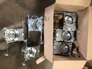 lot 45 image: HALO H7 6 in. IC Rated New Construction Aluminum Recessed Housing for Ceiling (6-Pack) Customer Returns See Pictures