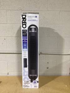 lot 354 image: Dreo Nomad 36 Quiet Bladeless Oscillating Tower Fan BlackSilver ETL Listed, 8 Speeds, Remote