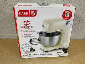lot 341 image: Dash Tilt Head 3.5qt Stand Mixer
