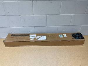 lot 212 image: 2PCS Dark Blue Floating Shelves, Solid Wooden Wall Shelves Set