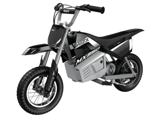 lot 33 image: Razor Dirt Rocket MX350 - Black with Decals, up to 14 mph, 24V Electric Dirt Bike for Child 8