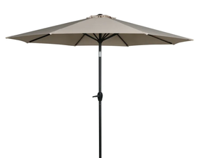 lot 131 image: Mainstays 9 Tan Crank Lift and 3 Position Tilt Patio Umbrella