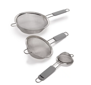 lot 147 image: 3PCS The Cellar Stainless Steel Sieve Set