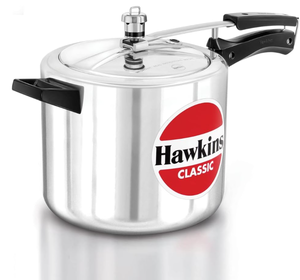 lot 156 image: Hawkins Classic Aluminum Pressure Cooker, 6.5 Litre