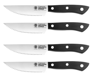 lot 190 image: 4PCS CuisinePro Wolfgang Starke 5 Steak Knife Set
