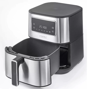 lot 200 image: CRUX 6 Qt. Digital Air Fryer 1500 Watt Stainless Steal KZ-6013S