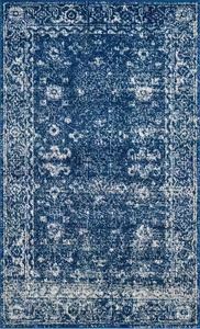lot 206 image: Safavieh Evoke NavyIvory Distressed Floral Speckles Area Rug