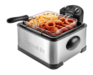 lot 375 image: Chefman 4.5 Quart Dual Cook Deep Fryer