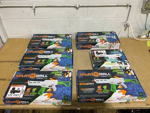lot 117 image: LOT OF 6 Splat-R-Ball Water Ball Blasters