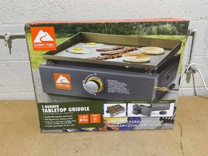 lot 160 image: Ozark Trail 1 Burner Tabletop Propane Griddle