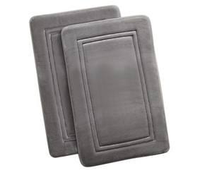 lot 408 image: Truly Calm Antimicrobial Memory Foam 2-Pc. Bath Rug Set, 20 x 32