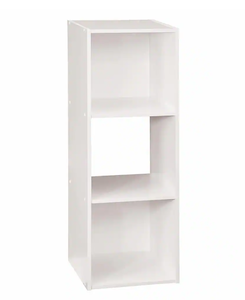 lot 417 image: ClosetMaid 36 in. H x 12 in. W x 12 in. D White Wood 3-Cube Storage Organizer