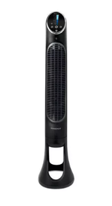 lot 438 image: Honeywell QuietSet 8-Speed Oscillating Tower Fan Black