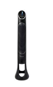 lot 439 image: Honeywell QuietSet 8-Speed Oscillating Tower Fan Black