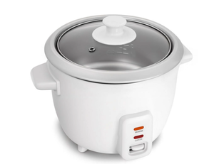 lot 450 image: Elite Cuisine ERC350 6 Cup Rice Cooker with Glass Lid