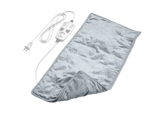 lot 462 image: Pure Enrichment WeightedWarmth 3-in-1 Heating Pad - 3 InstaHeat Settings, 3 Massage Speeds & 4.1 lbs of Weighted Pressure for Menstrual Cramps, Shoulder, Neck & Back Pain - 12 x 24 (Steel Gray)