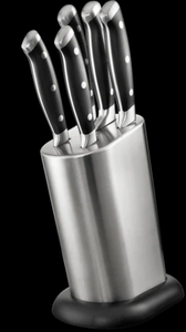 lot 51 image: CuisinePro Artisan Stahl 6 Piece Knife Block