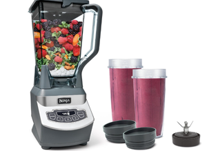 lot 59 image: Ninja BL660 Professional Compact Smoothie & Food Processing Blender, 1100-Watts, 3 Functions -for Frozen Drinks, Smoothies