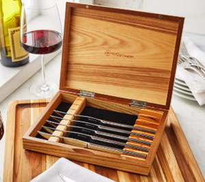 lot 63 image: 8PCS Wsthof Stainless Mignon Steak Knife Set