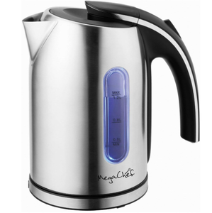 lot 230 image: MegaChef 1.2Lt. Stainless Steel Electric Tea Kettle