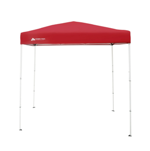 lot 303 image: Ozark Trail 4 x 6 Instant Straight Leg Pop-up Canopy, Outdoor Shading Shelter, Brilliant Red