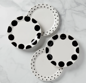 lot 317 image: Kate Spade On The Dot Dinner Plates (Set of 4)