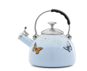lot 348 image: Lenox Butterfly Meadow Tea Kettle, Butterfly