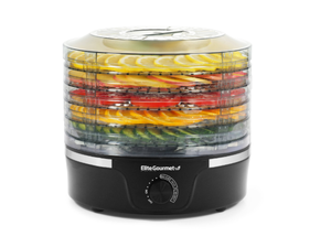 lot 381 image: Elite Gourmet 5-Tier Food Dehydrator with Adjustable Temperature Dial