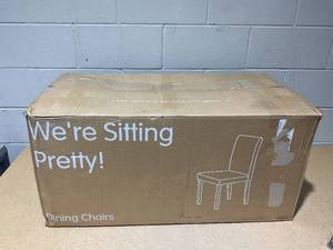 lot 30 image: 4PCS Subrtex Beige Dining Chairs
