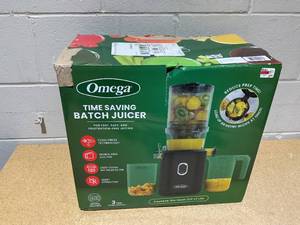 lot 49 image: Omega Time-Saving Cold Press Batch Juicer