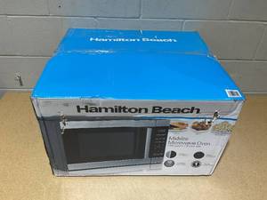 lot 89 image: Hamilton Beach 1.6 Cu ft Sensor Cook Countertop Microwave Oven in Stainless Steel