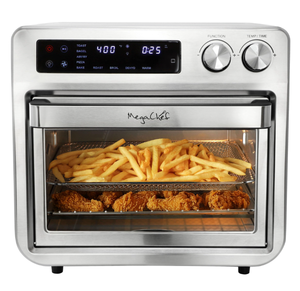 lot 74 image: MegaChef 25 Quart Digital Electric Multi-Function Air Fryer Counter Top Oven