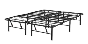 lot 79 image: Queen Size Mainstays 14 High Quad Fold Steel Platform Bed Frame