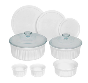 lot 247 image: 10PCS Corningware French White Round Bakeware Set