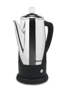 lot 248 image: Elite Gourmet Stainless Steel 12-Cup Percolator