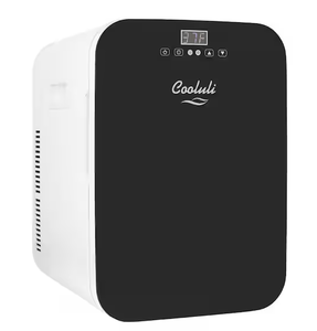 lot 264 image: COOLULI Concord 0.7 cu. ft. Retro Mini Fridge in Black without Freezer