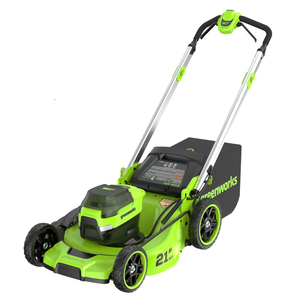 lot 99 image: Greenworks 60V 21 Push Lawn Mower