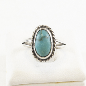 lot 37 image: Turquoise Sterling Silver 925 Taxco Ring Size 5