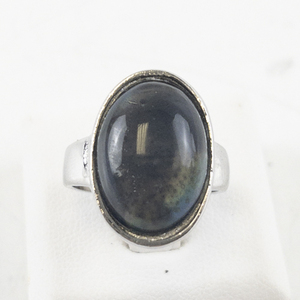 lot 43 image: Sterling Silver Color Changing Mood Ring. Size 6.5