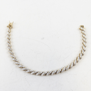 lot 114 image: Vermeil San Marco Link Bracelet in Sterling Silver