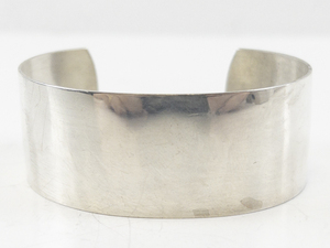 lot 116 image: Sterling Silver Wide Cuff Bracelet