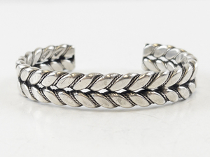 lot 117 image: Vintage Mexican Sterling Silver Braided Cuff Bracelet