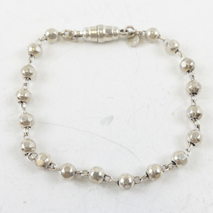 lot 118 image: Milor Italy Sterling Silver Bead Bracelet