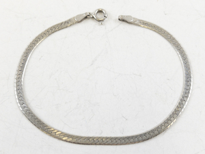 lot 129 image: Sterling Silver Herringbone Bracelet