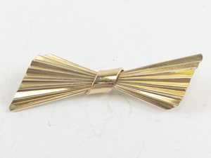 lot 152 image: Krementz Gold-Tone Bow Brooch