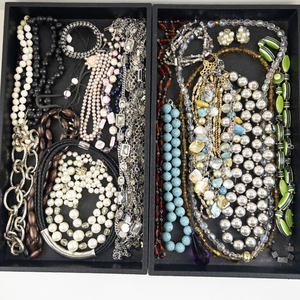 lot 199 image: Collection of Assorted Costume Jewelry Necklaces and Bracelets