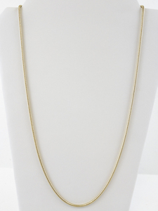 lot 224 image: 2.2mm 26-Inch Vermeil Sterling Silver Snake Chain Necklace