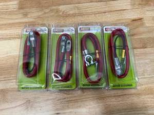 lot 36 image: Uriah Lot of 4 -  Battery Cable Top Post, 2AWG 25 Long