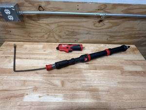 lot 39 image: Milwaukee M12 Trap Snake 12V Lithium-Ion Cordless 4 ft. Urinal Auger Drain Cleaning Kit (tool only)